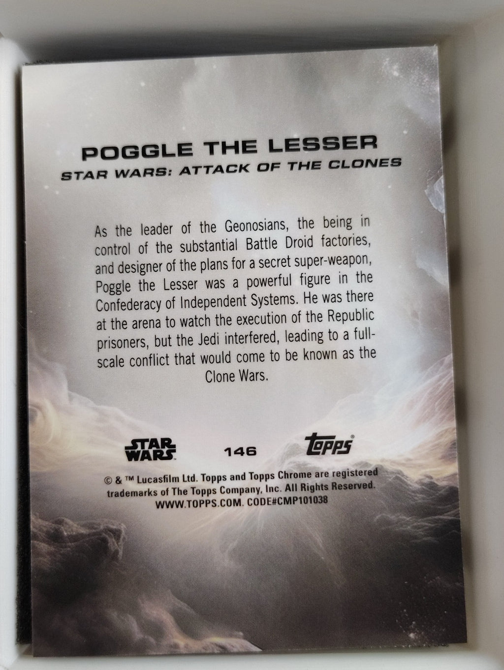 2025 Topps Chrome Star Wars #146 Poggle The Lesser Hyper