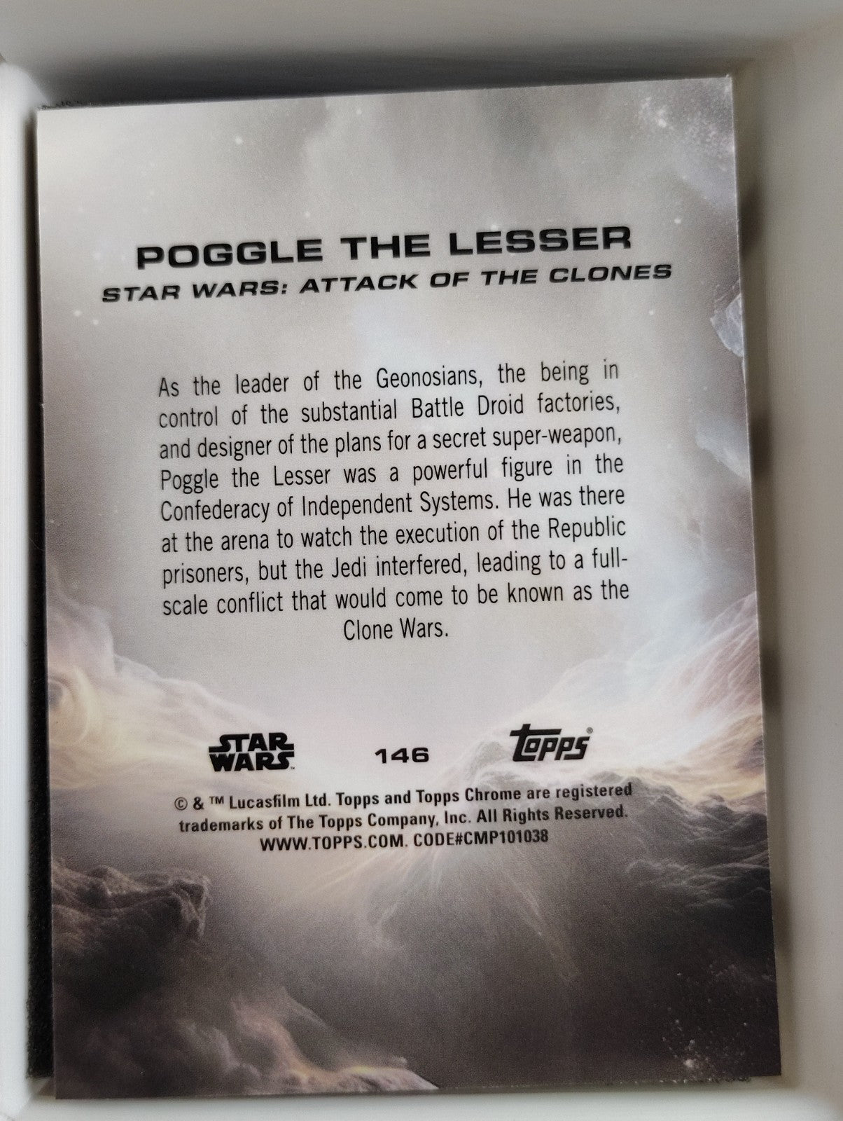 2025 Topps Chrome Star Wars #146 Poggle The Lesser Hyper