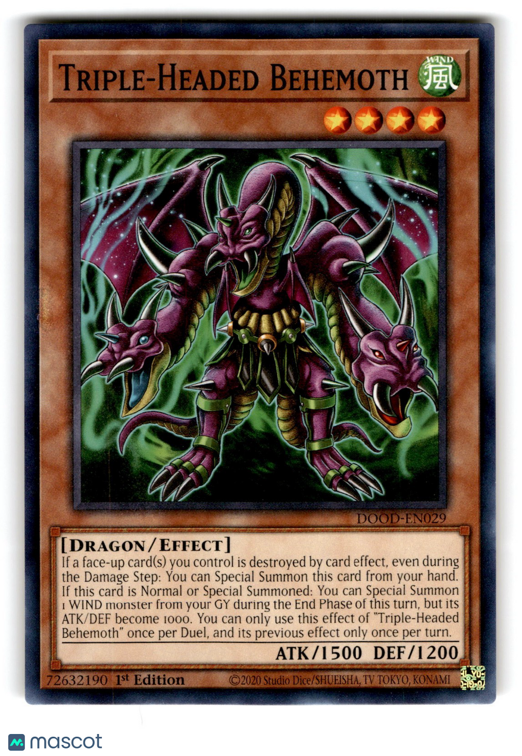 Triple-Headed Behemoth DOOD-EN029 1st Edition