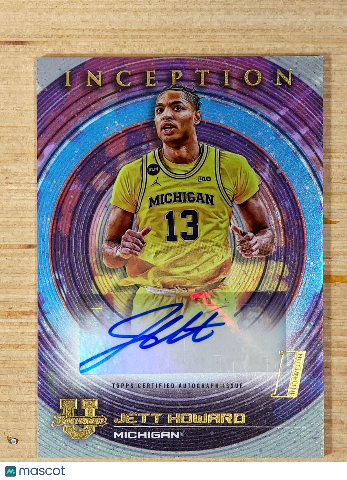 2022-23 Bowman Inception University - Autographs Jett Howard #BIA-JHD (AU, RC)