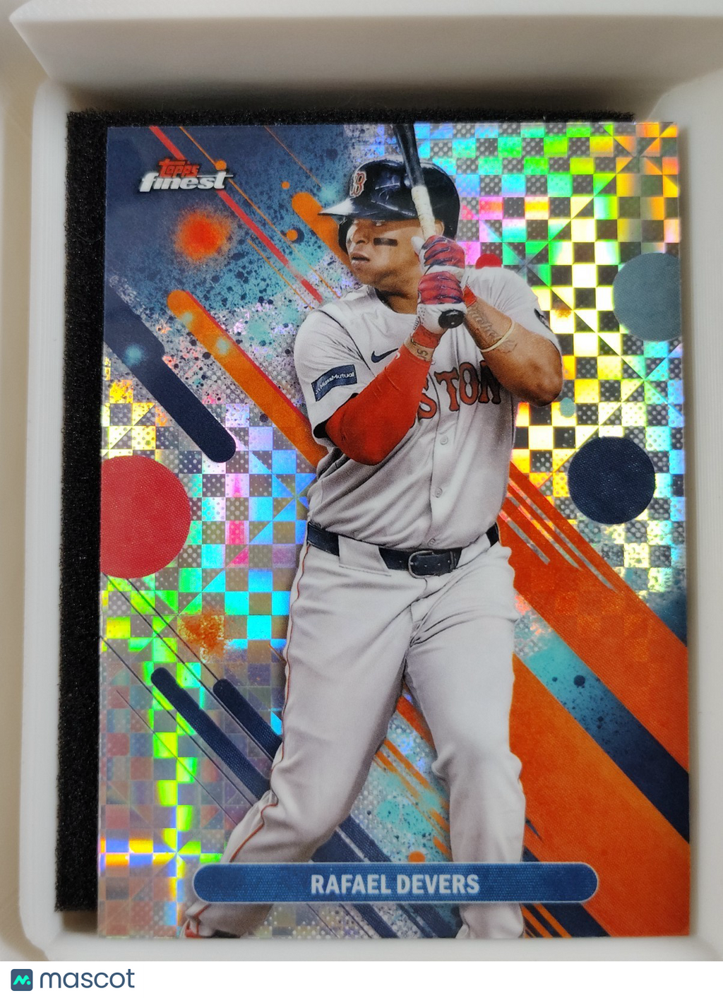 2025 Topps Finest - Common Rafael Devers #60 Checkerboard Refractor