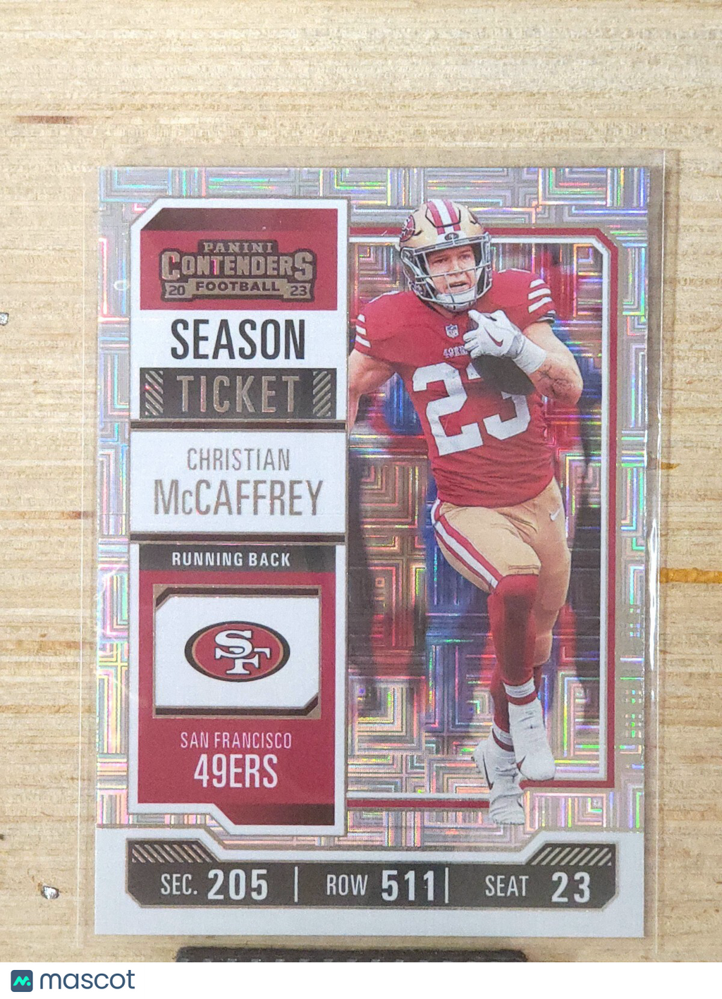 2023 Panini Contenders - Season Ticket #87 Christian McCaffrey