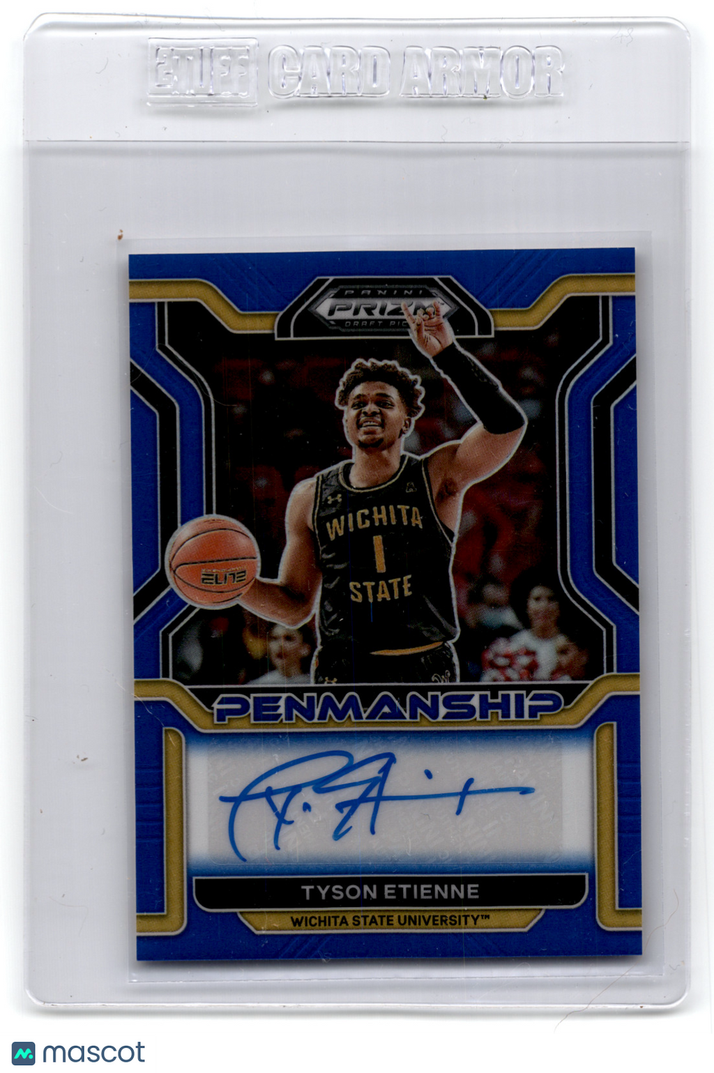 2022-23 Panini Prizm Draft Picks Penmanship Blue # 015/149 Tyson Etienne