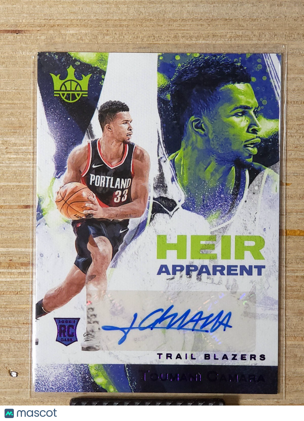 2023-24 Panini Court Kings - Heir Apparent Auto #HA-TCS Toumani Camara Purple