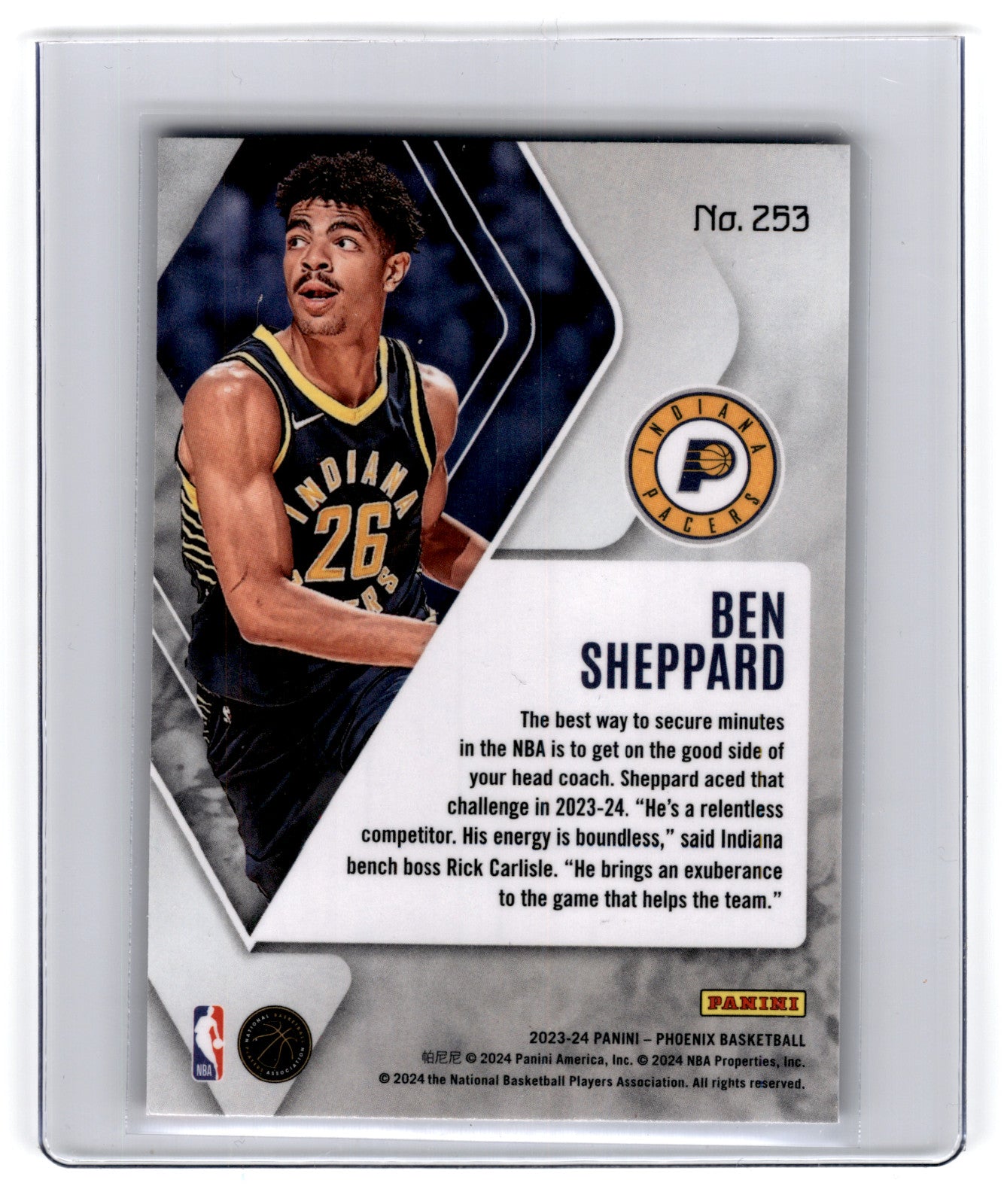 2023 Panini Phoenix Ben Sheppard #253 **Free Shipping @ $10+**