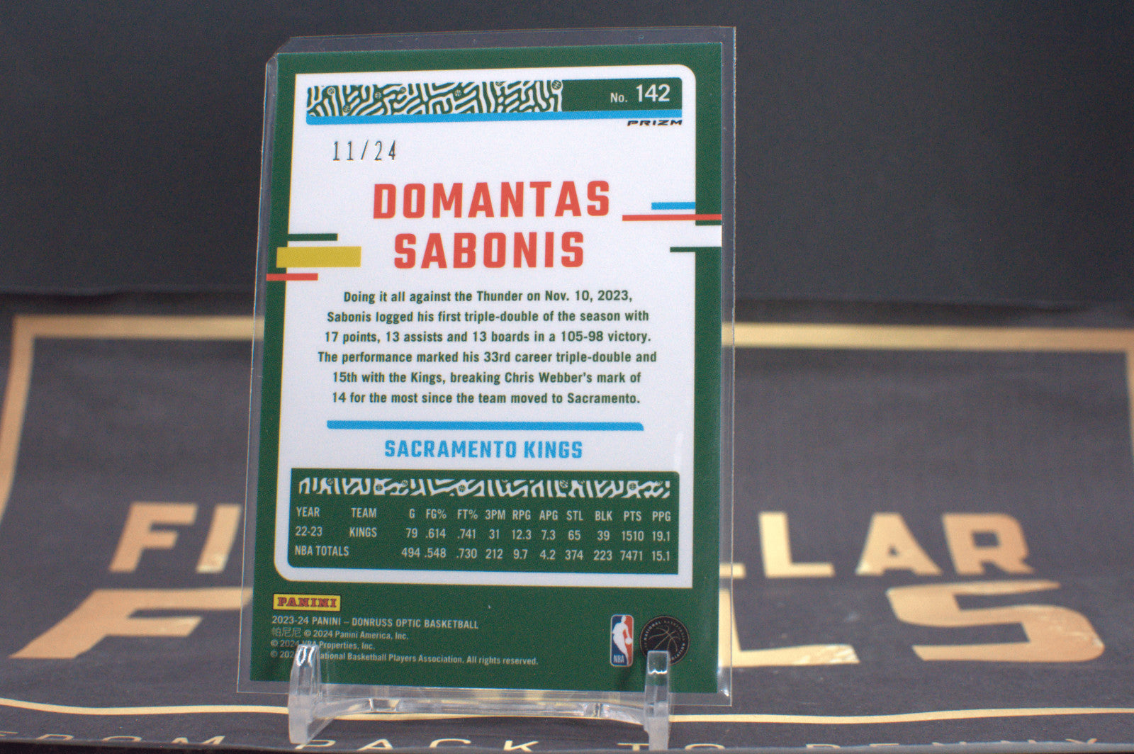 2023 Donruss Optic DOMANTAS SABONIS #142 BLUE MOJO CHOICE 11/24