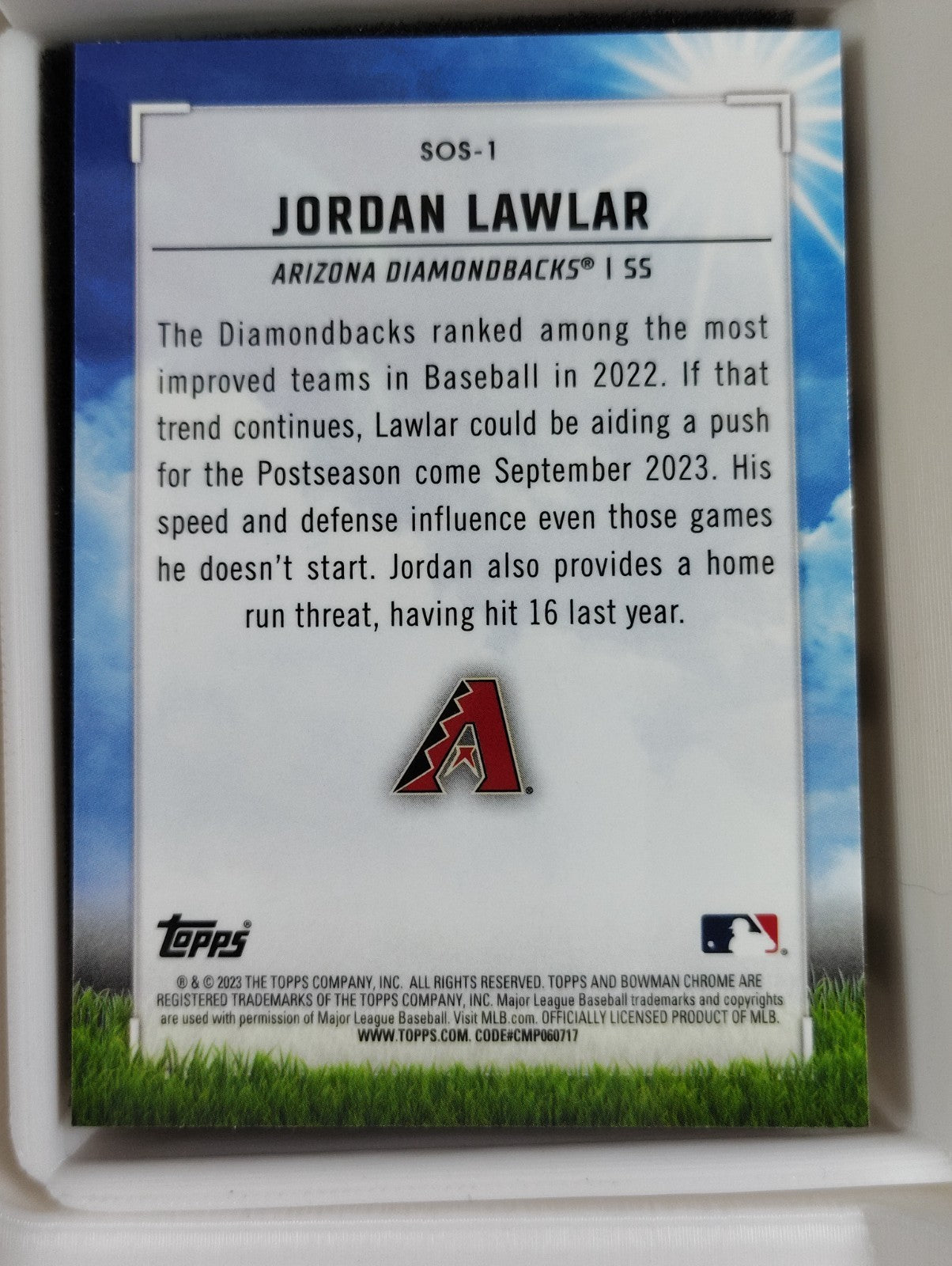 2023 Bowman - Sights on September Jordan Lawlar #SOS-1