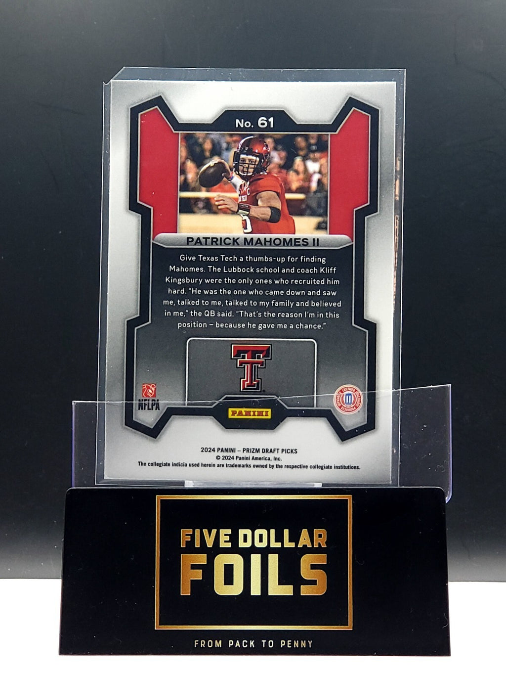 2024 Panini Prizm Draft Picks #61 Patrick Mahomes II