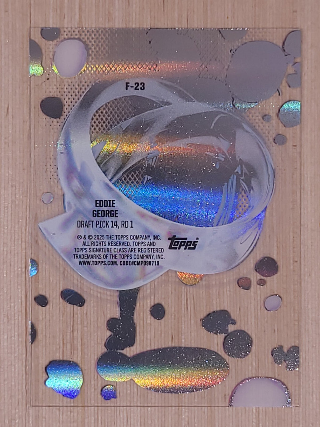 2025 Topps Signature Class Fluidity #F-23 Eddie George
