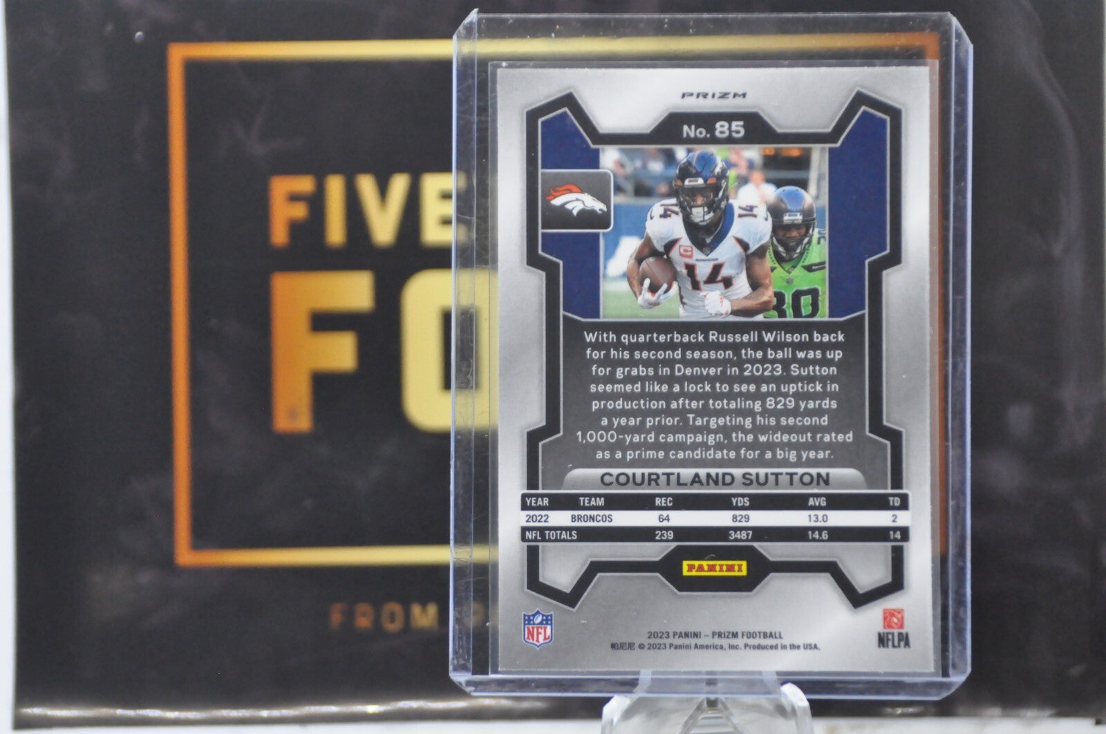 Courtland Sutton [Silver] #85 (2023 Panini Prizm)