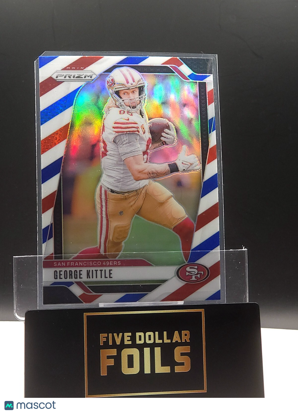 *Free Shipping @$10* 2024 Panini Prizm # 253 George Kittle Red White Blue