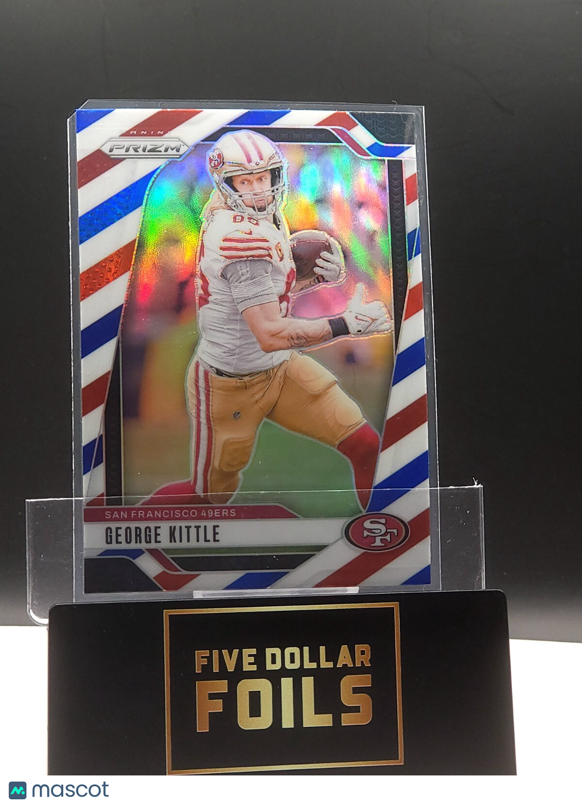 *Free Shipping @$10* 2024 Panini Prizm # 253 George Kittle Red White Blue