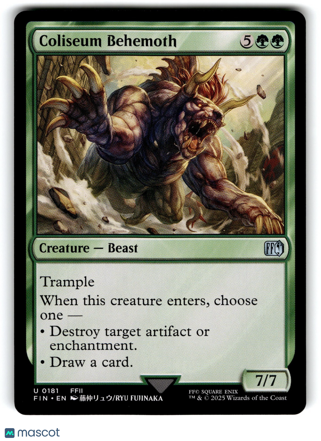 Final Fantasy Magic: The Gathering Coliseum Behemoth