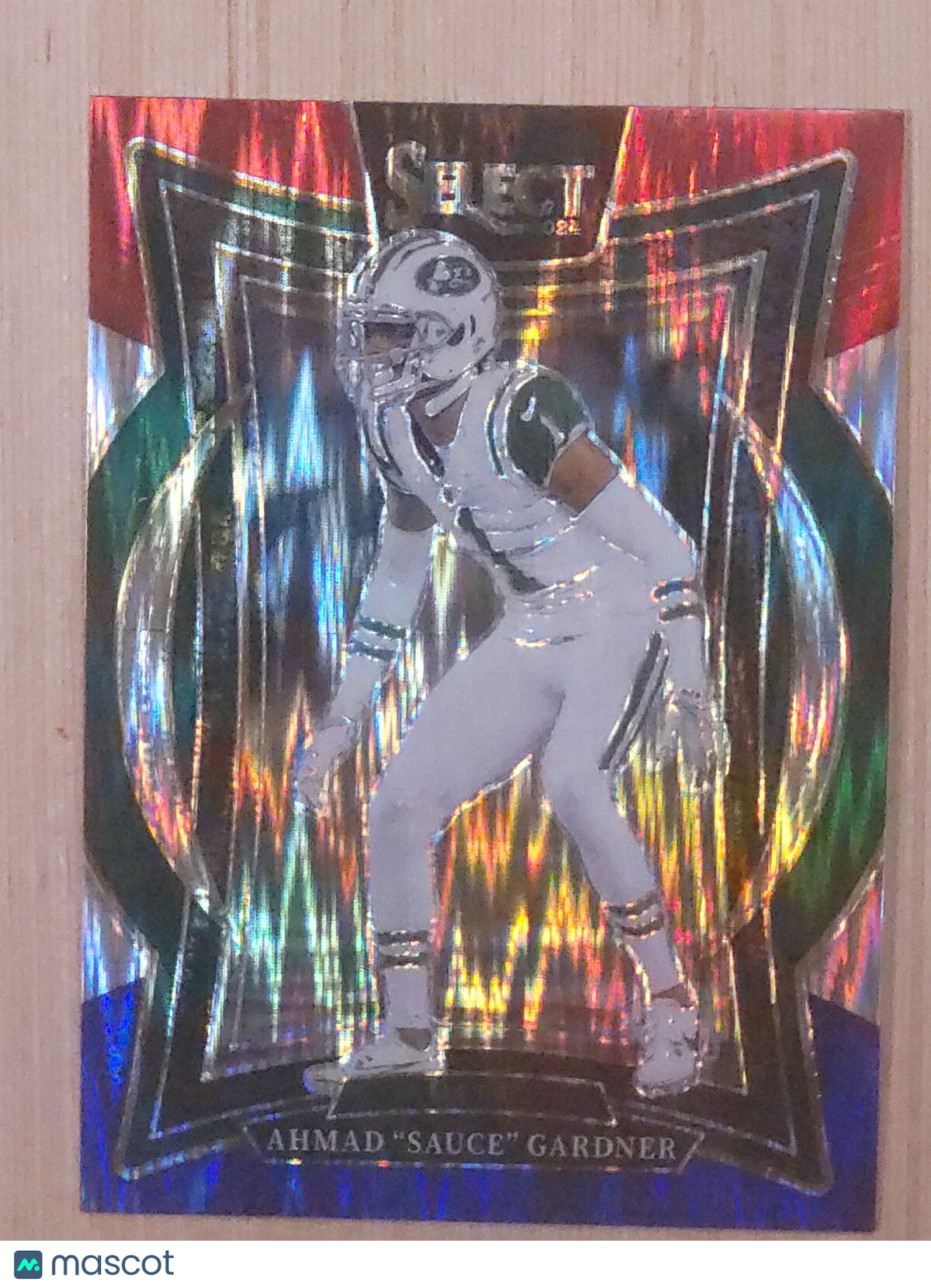 2024 Panini Select #93 Ahmad "Sauce" Gardner  Red, White, Blue Shock