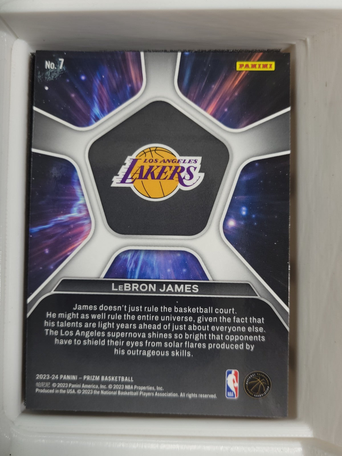 2023-24 Panini Prizm - Deep Space LeBron James #7
