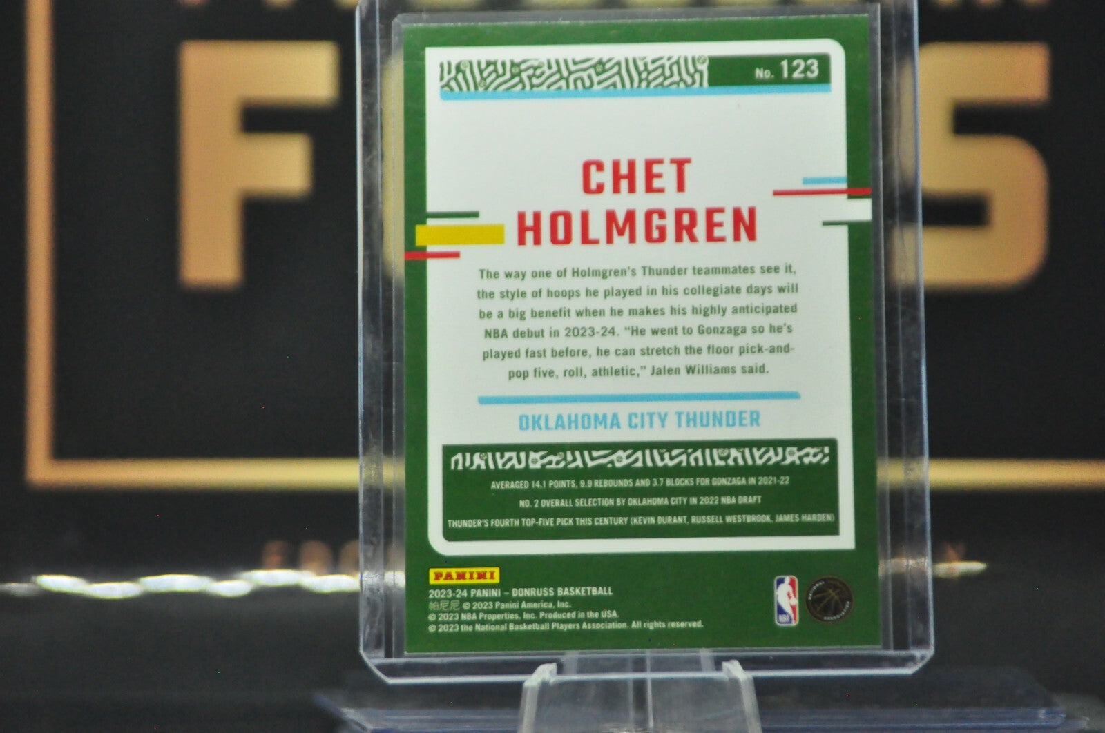 Chet Holmgren #123 (2023 Panini Donruss)