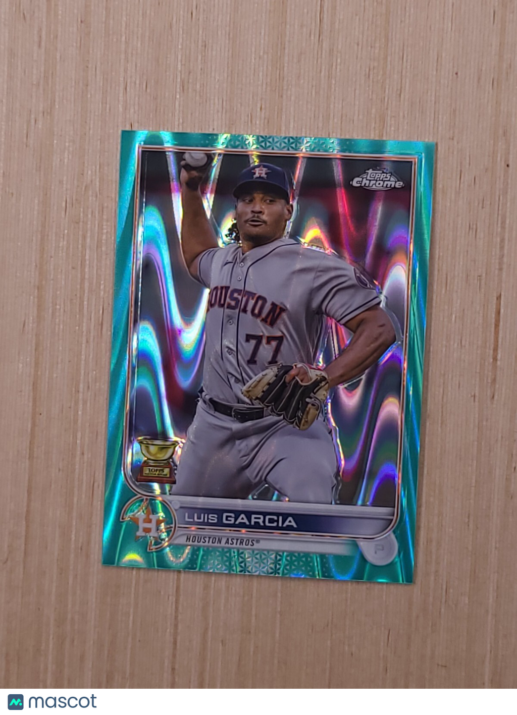 2022 Topps Chrome - Luis Garcia #12 Aqua Lava Refractor 106/199