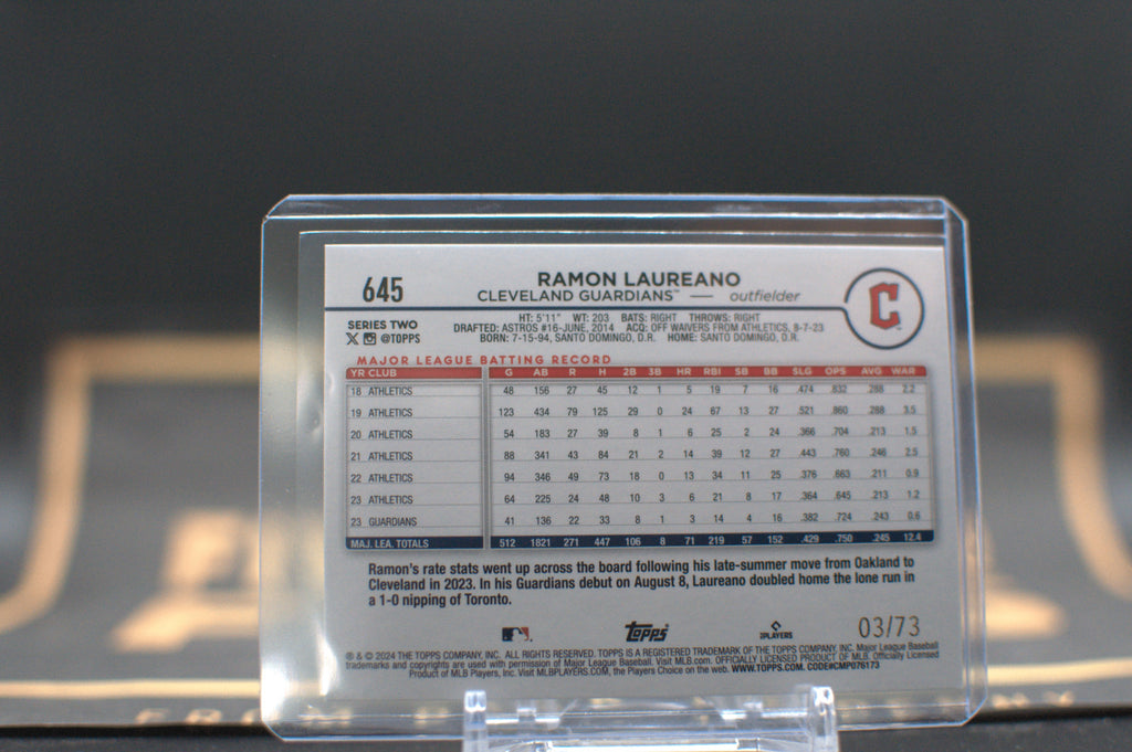 2024 Topps: Ramon Laureano [Black] #645