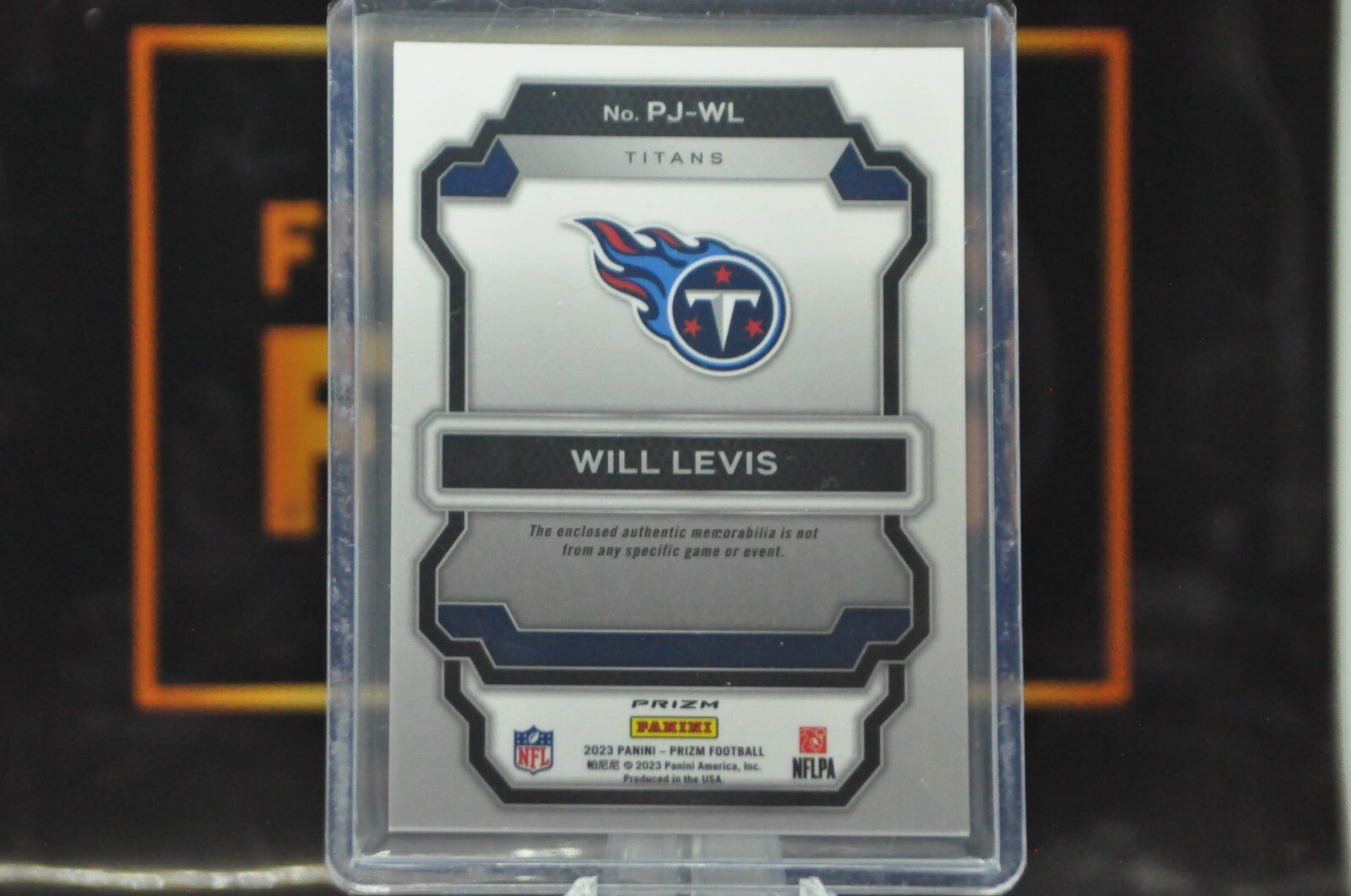 Will Levis [Purple Pulsar] #PJ-WL (2023 Panini Prizm Premier Jerseys)