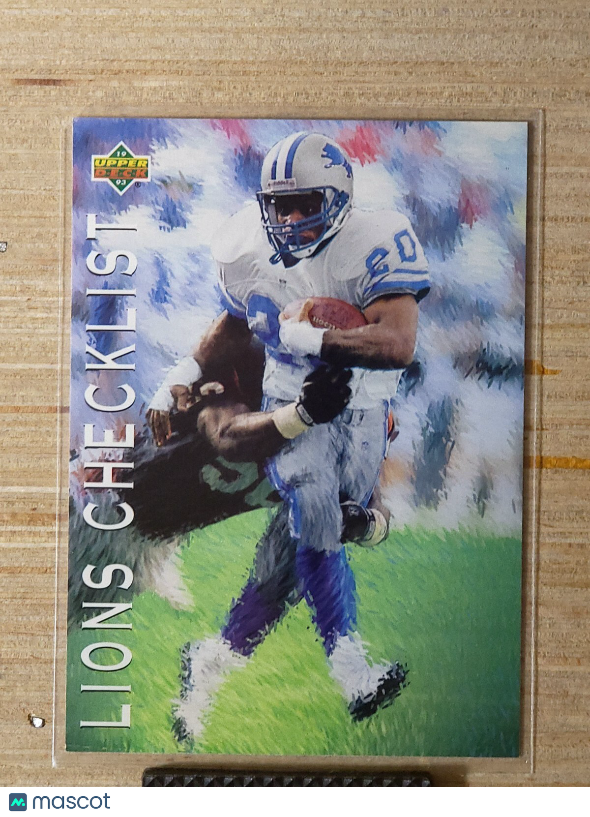 1993 Upper Deck - Team Checklist Barry Sanders #80