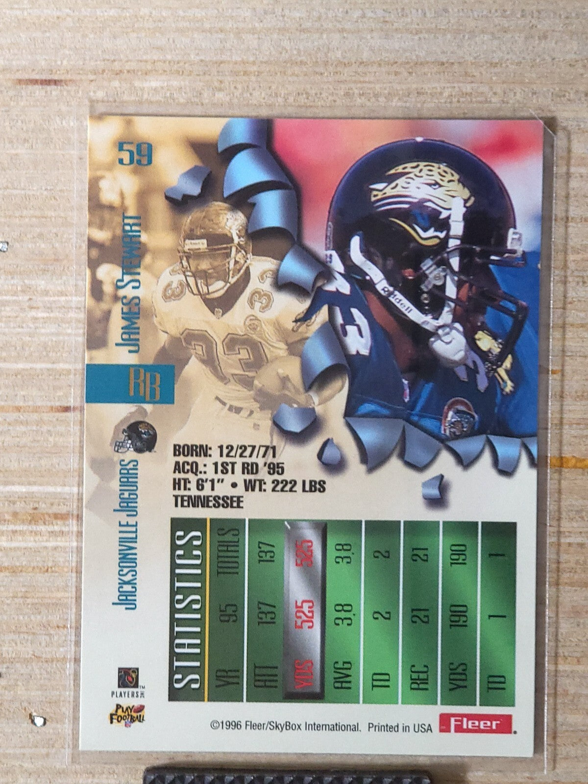 1996 Fleer Metal - James Stewart #59