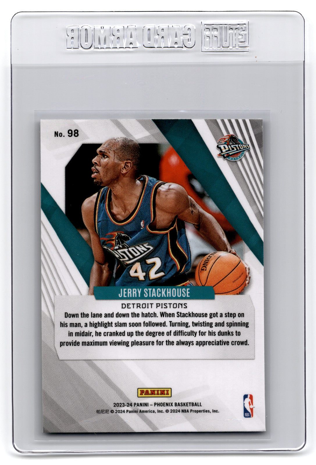 2023 Panini Phoenix Jerry Stackhouse #98 **Free Shipping @ $10+**