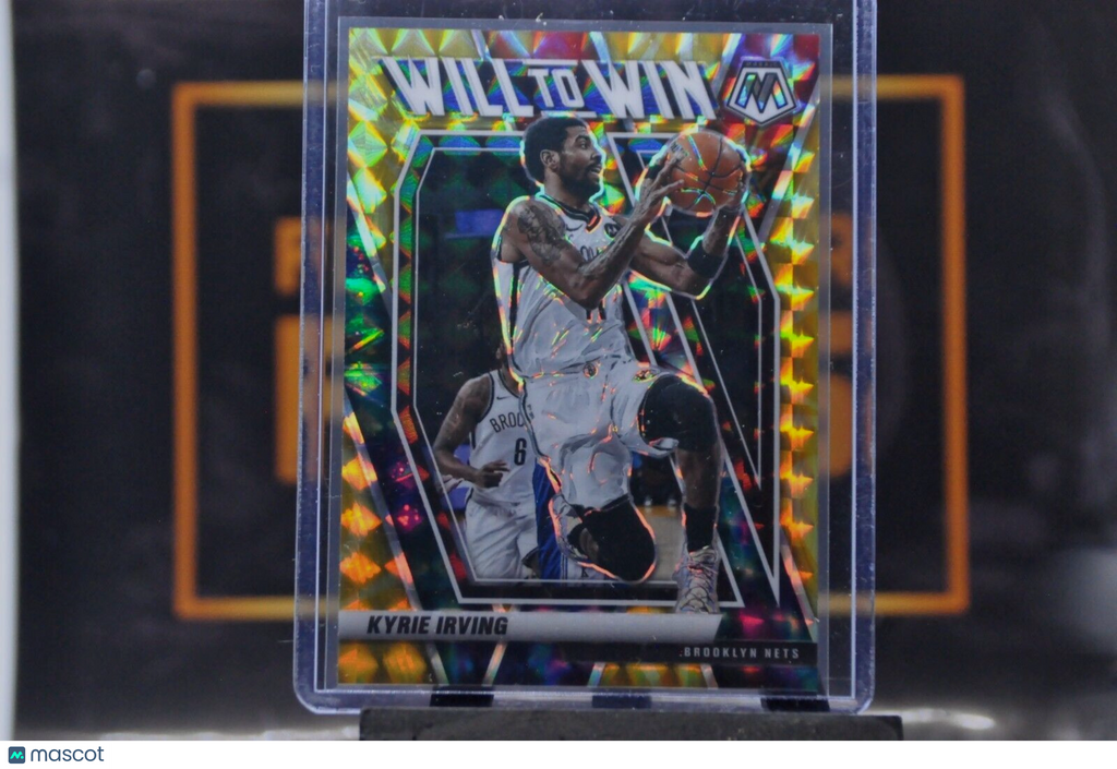 Kyrie Irving [Reactive Yellow] #14 (2020 Panini Mosaic Will To Win) /99