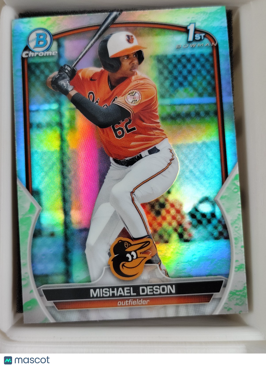 2023 Bowman - Chrome Prospects Mishael Deson #BCP-7 Lunar Glow Refractor