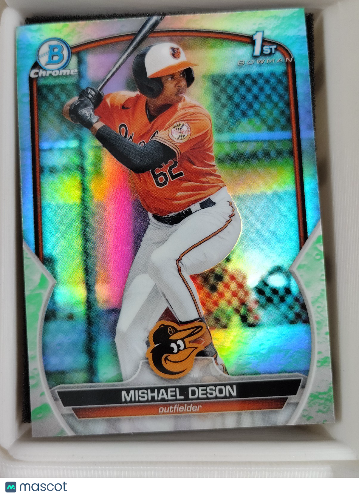 2023 Bowman - Chrome Prospects Mishael Deson #BCP-7 Lunar Glow Refractor