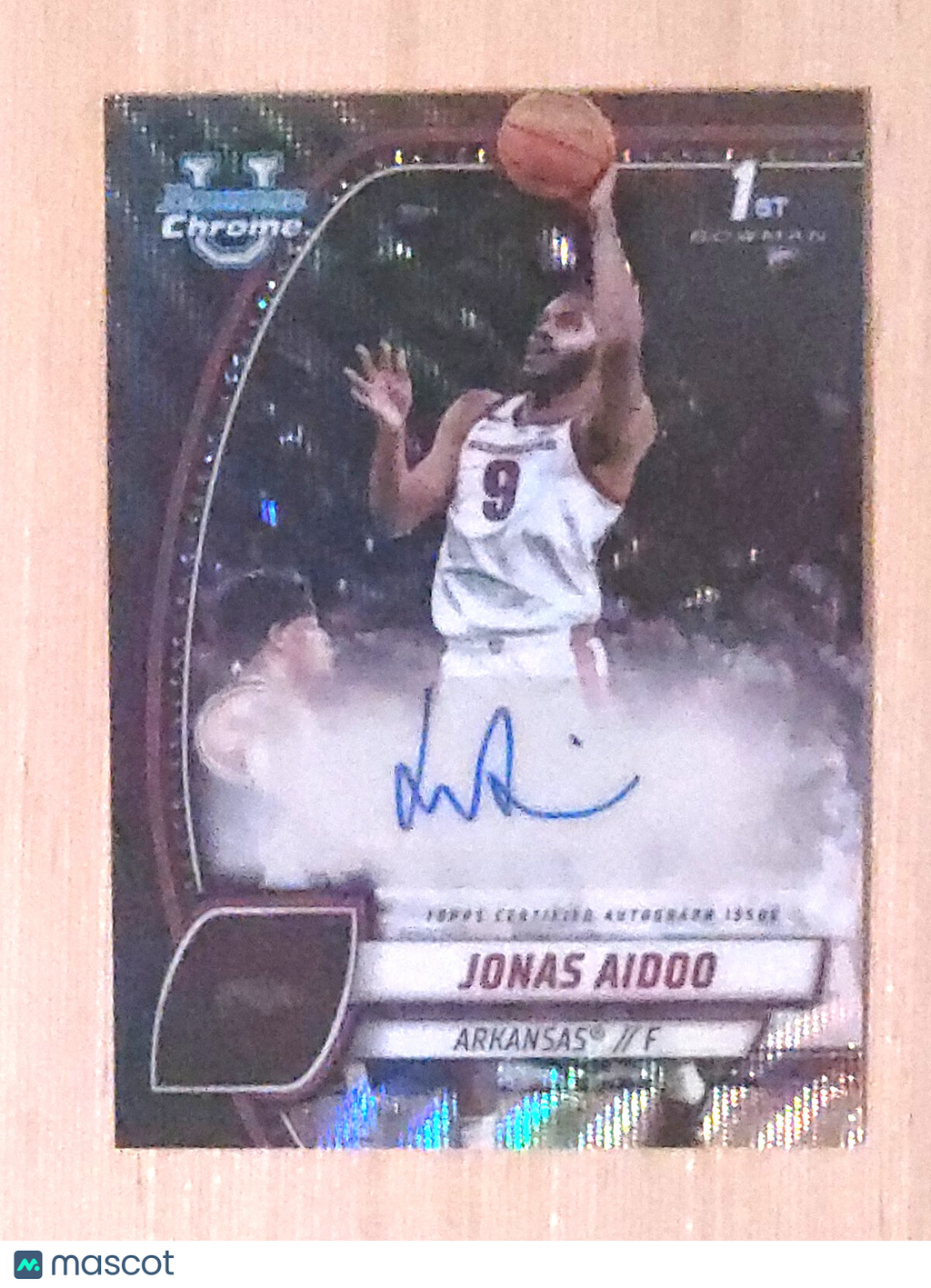 2025 Bowman U Chrome Auto Black Wave #32 Jonas Aiddo