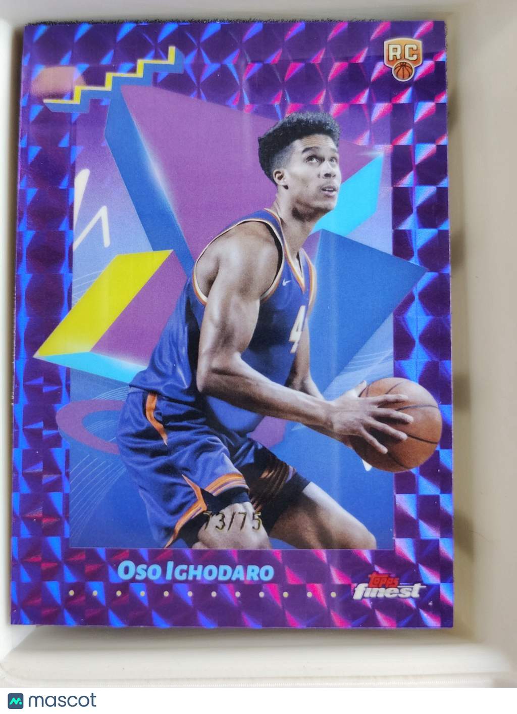 2024-25 Topps Finest Oso Ighodaro #178  Purple Geometric 73/75