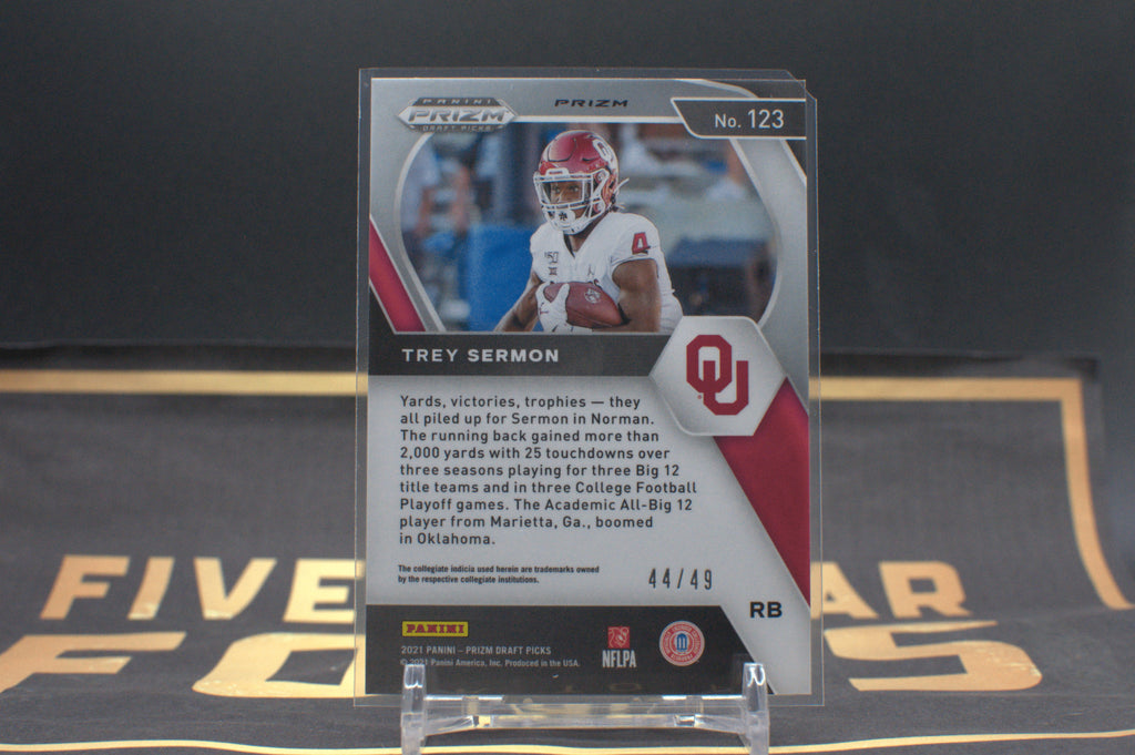 2021 Panini Prizm Draft Picks Trey Sermon [Orange Pulsar] #123*Free Shipping@$10