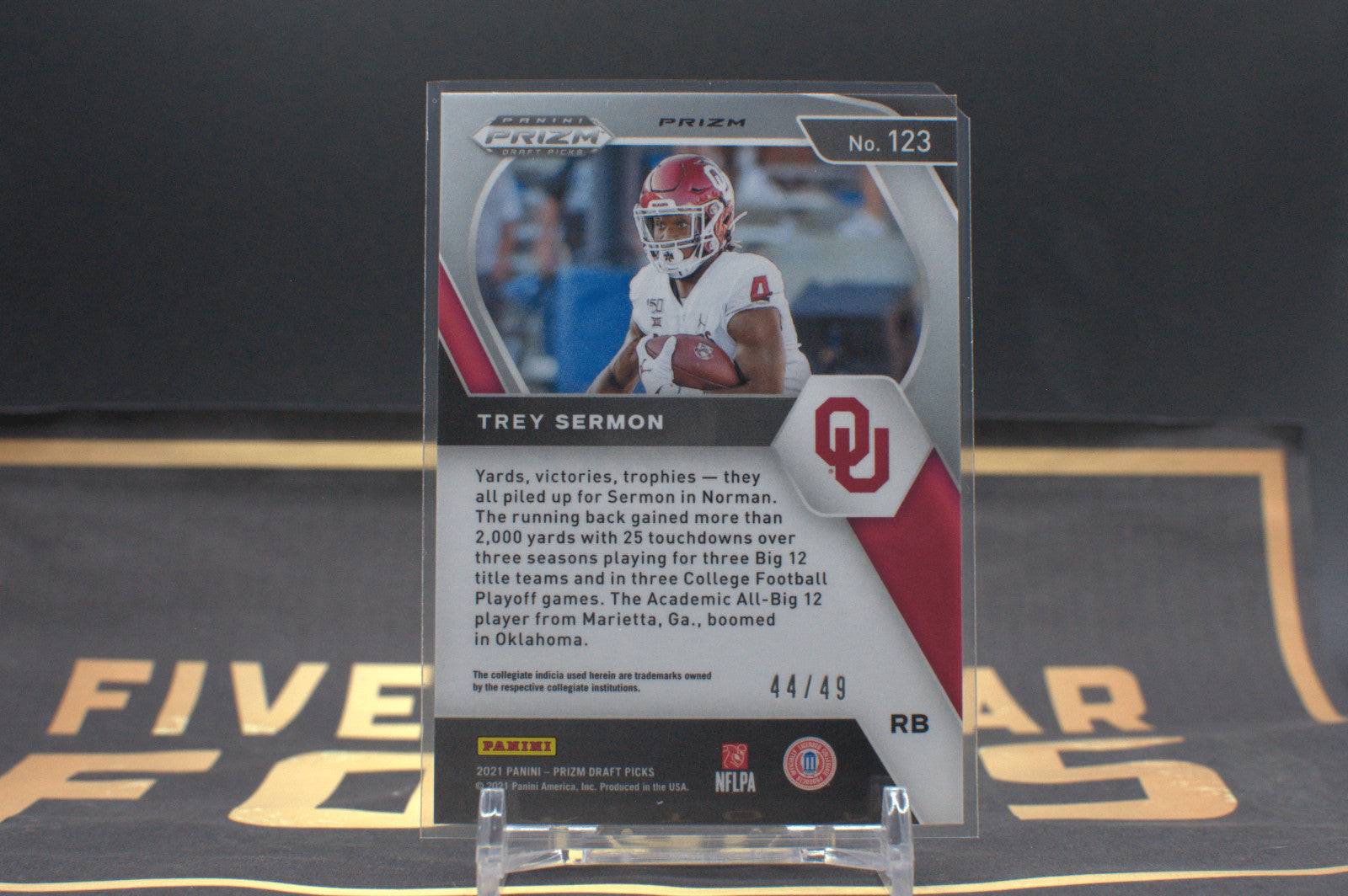 2021 Panini Prizm Draft Picks Trey Sermon [Orange Pulsar] #123*Free Shipping@$10