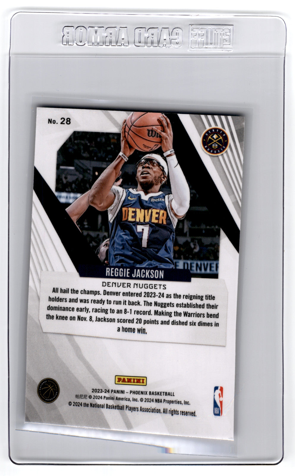 2023 Panini Phoenix Reggie Jackson Red Ice #28  **Free Shipping @ $10+**