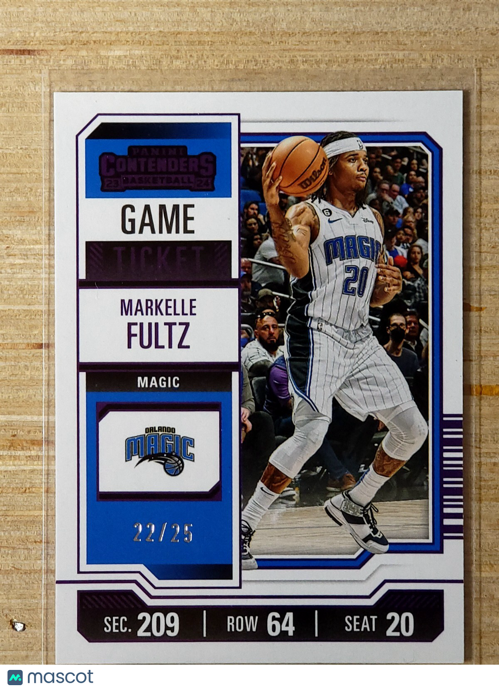2023-24 Panini Contenders - Season Ticket #81 Markelle Fultz Purple 22/25