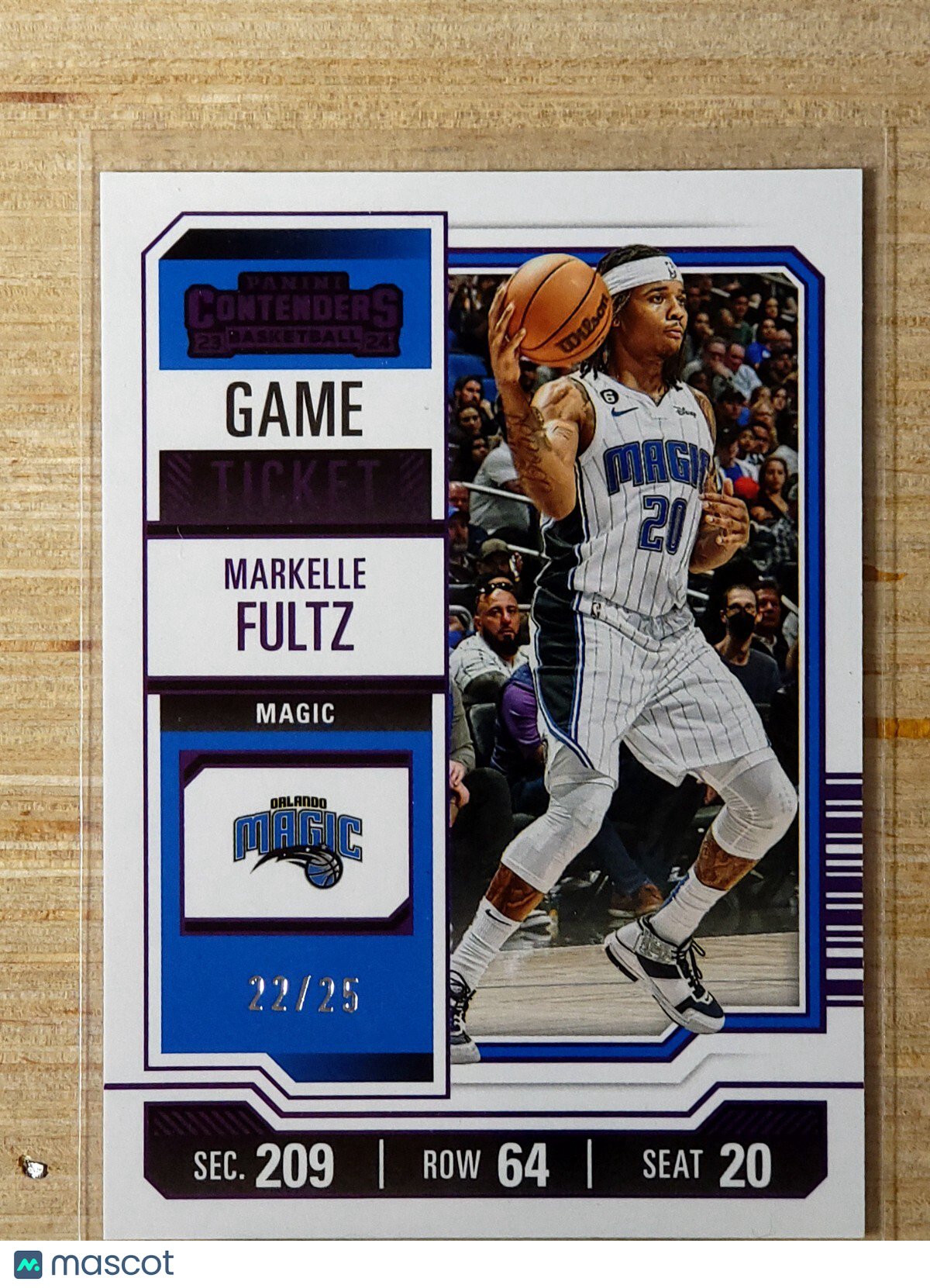 2023-24 Panini Contenders - Season Ticket #81 Markelle Fultz Purple 22/25
