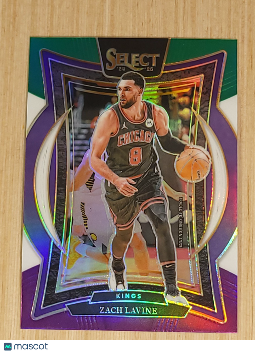 2024-25 Panini Select #10 Zach Lavine Green White Purple