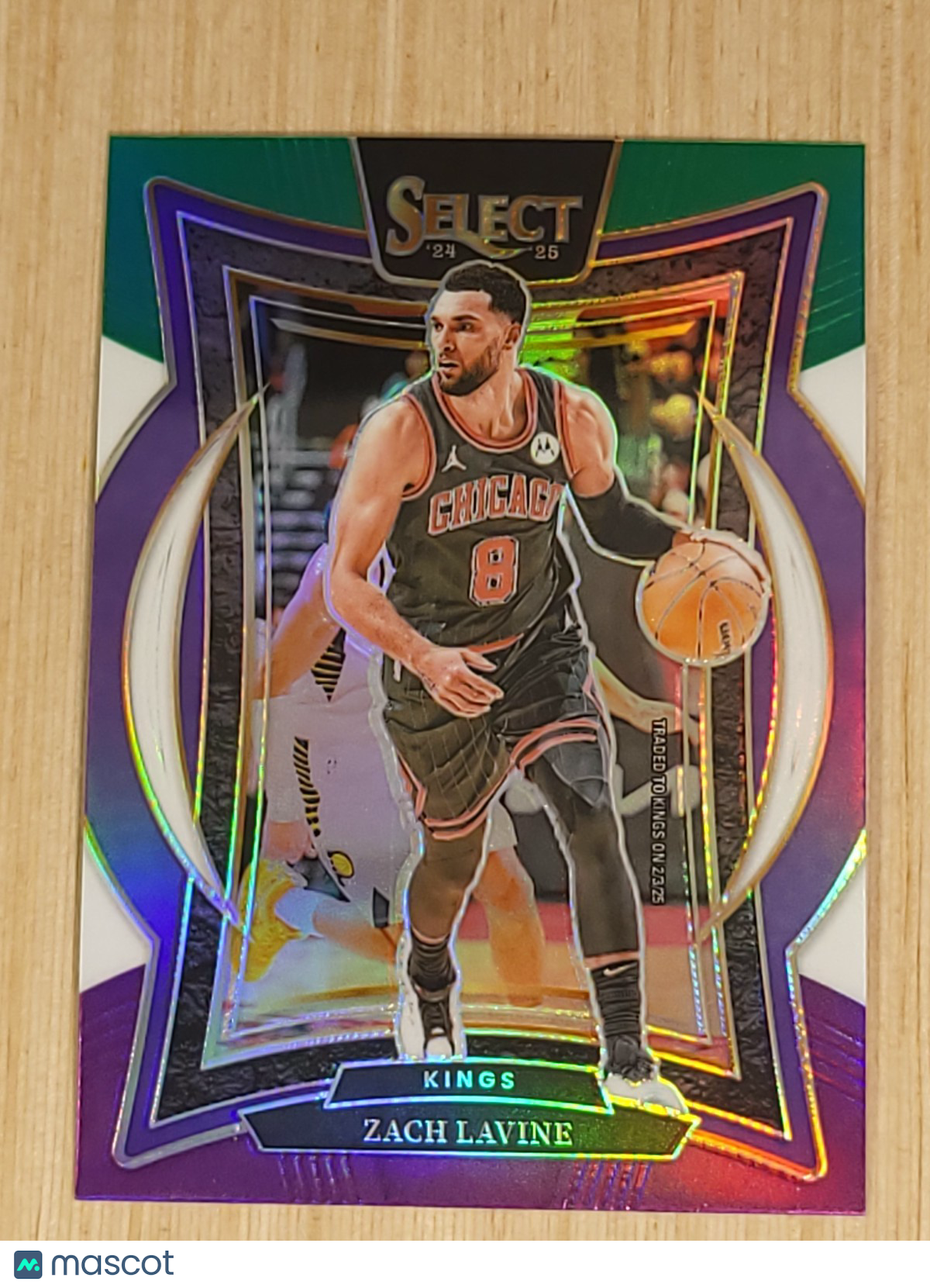 2024-25 Panini Select #10 Zach Lavine Green White Purple