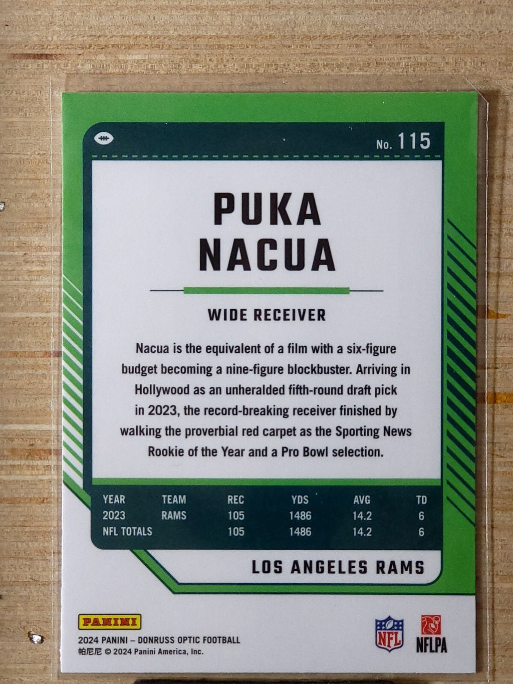 2024 Panini Donruss Optic Puka Nacua #115