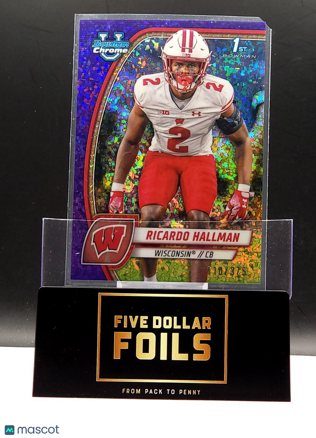 2024 Bowman University Chrome - #152 Ricardo Hallman Purple Speckle 110/399