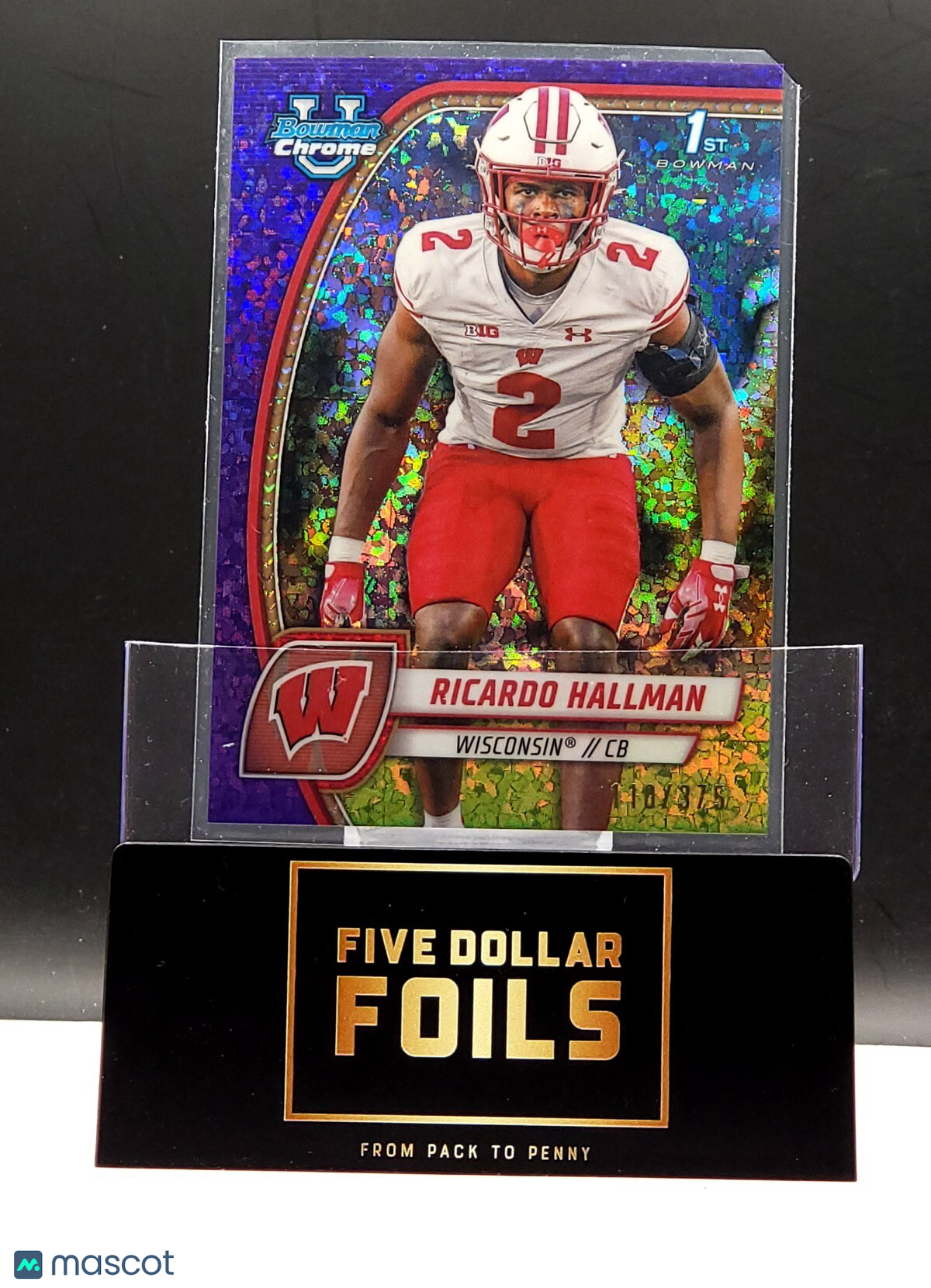 2024 Bowman University Chrome - #152 Ricardo Hallman Purple Speckle 110/399