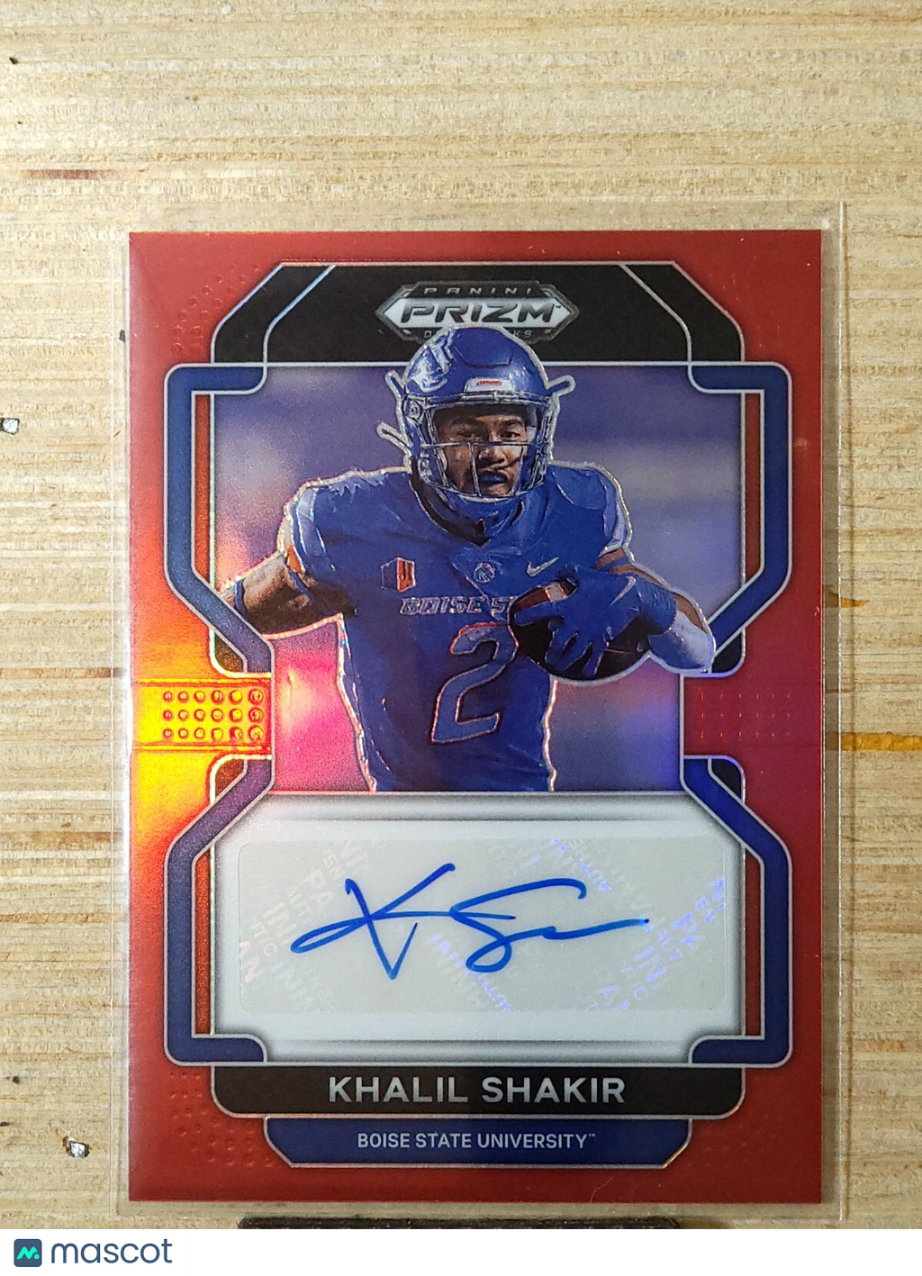 2023 Panini Prizm Draft Picks Auto Khalil Shakir 79/99 Red #RA-KSH