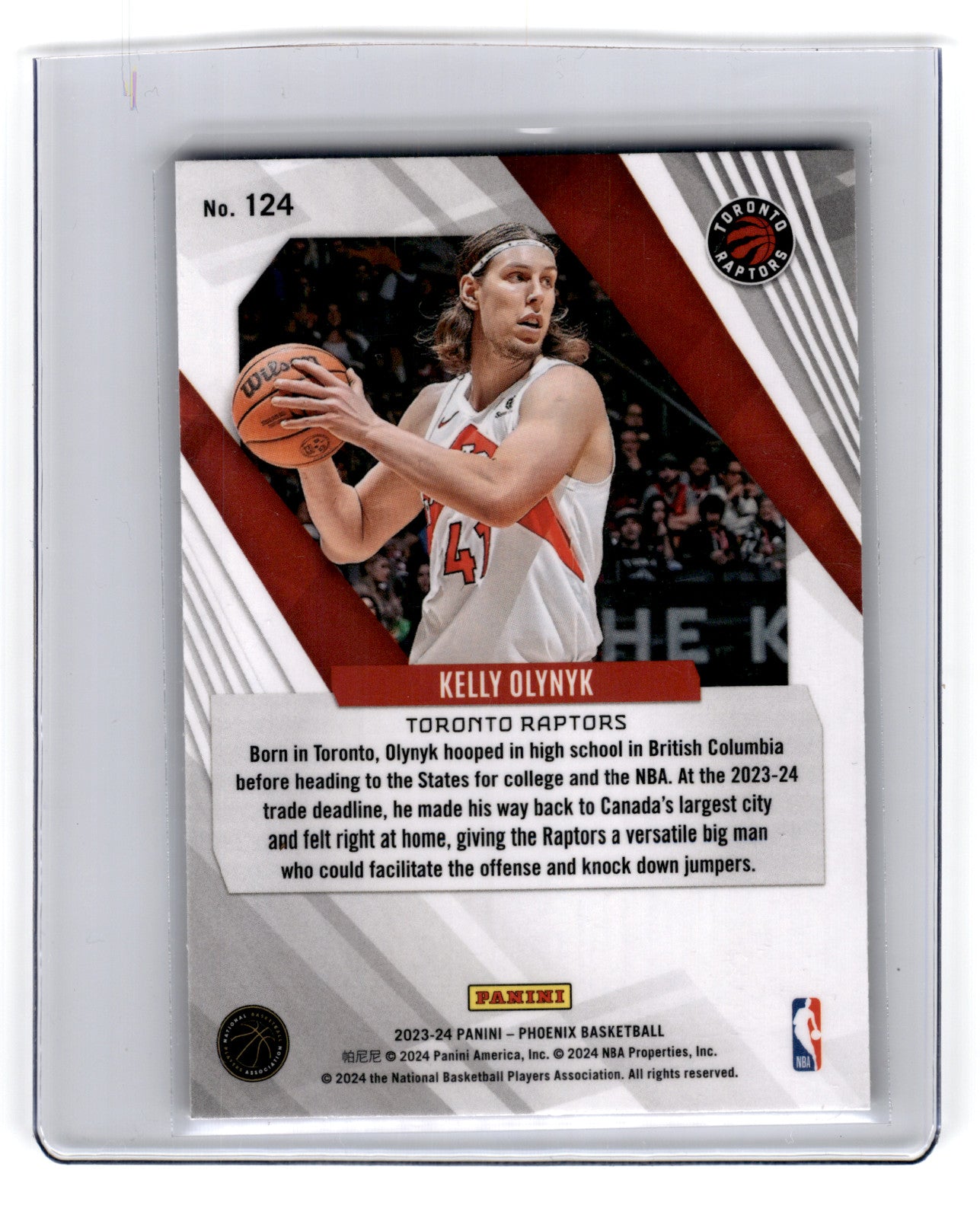 2023 Panini Phoenix Kelly Olynyk #124 **Free Shipping @ $10+**