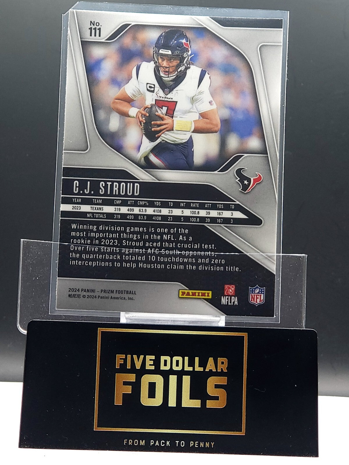*Free Shipping @ $10* 2024 Panini Prizm #111 C.J Stroud