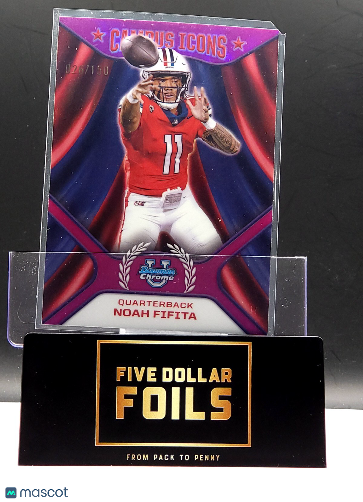 2024 Bowman University Chrome Campus Icons Noah Fifita Magenta 026/150 # CI-24