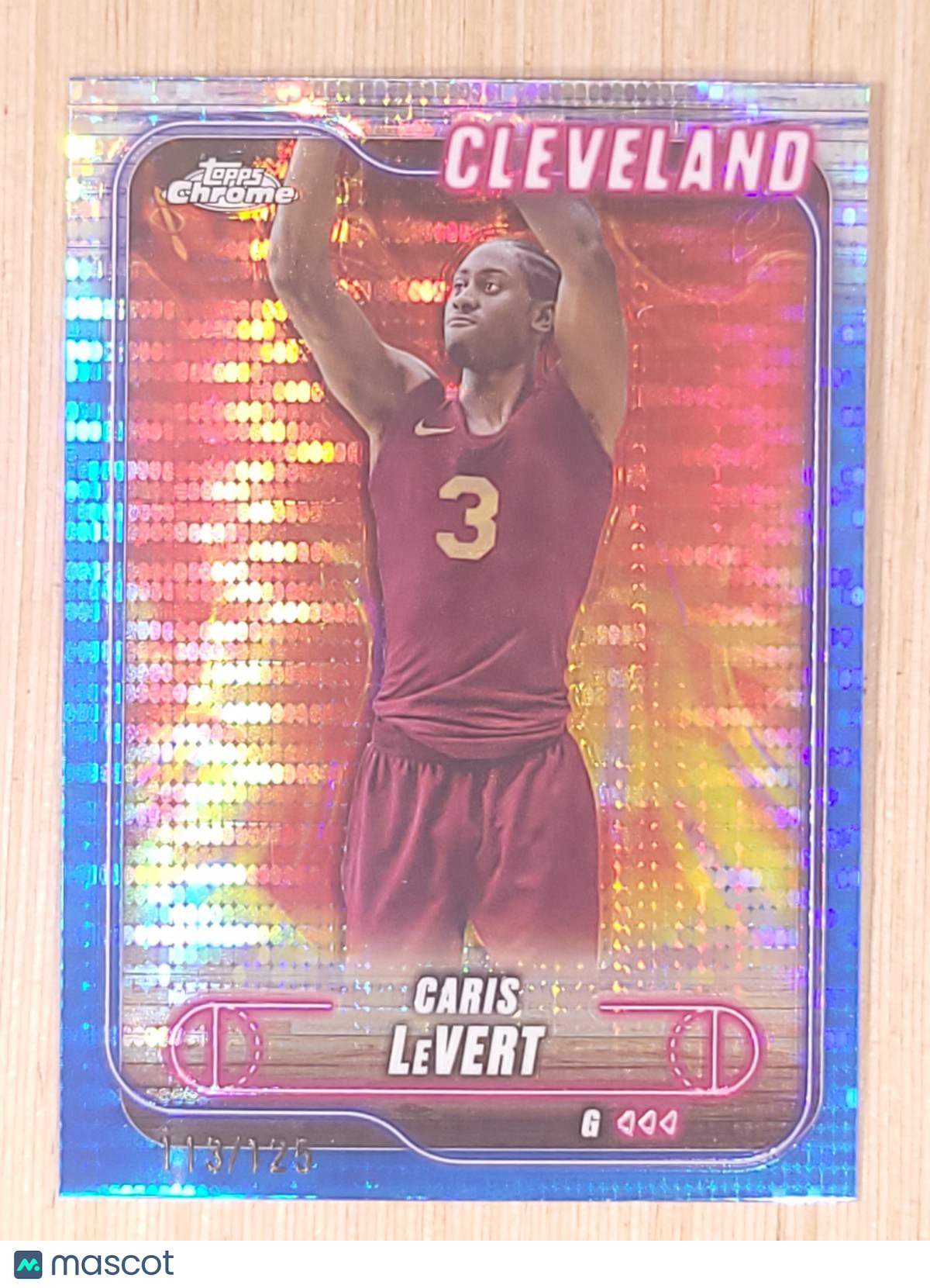 2024-25 Topps Chrome #56 Caris LeVert Blue Sonar 113/125
