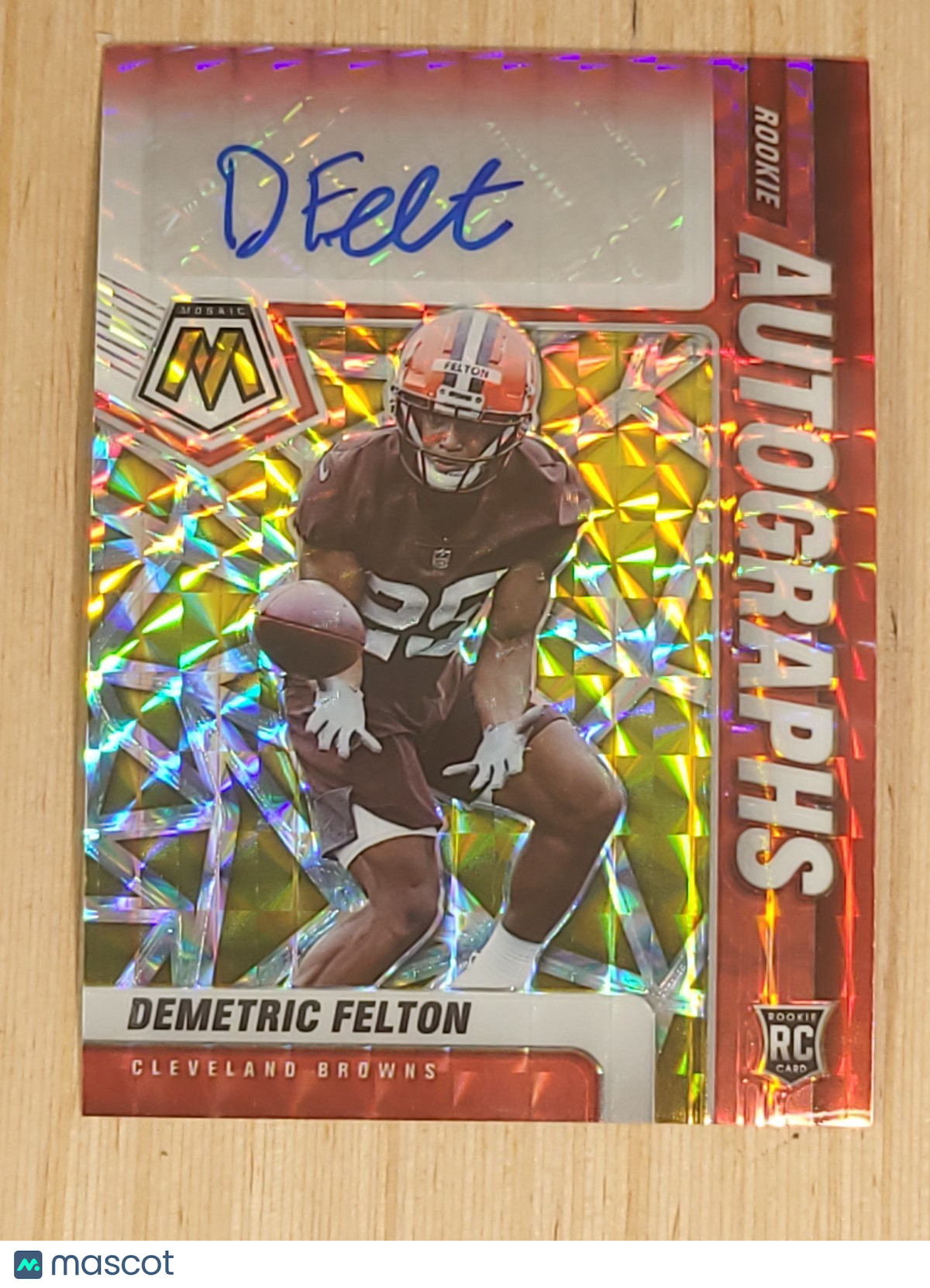 2021 Panini Mosaic - Rookie Autographs Mosaic Demetric Felton #RA-88