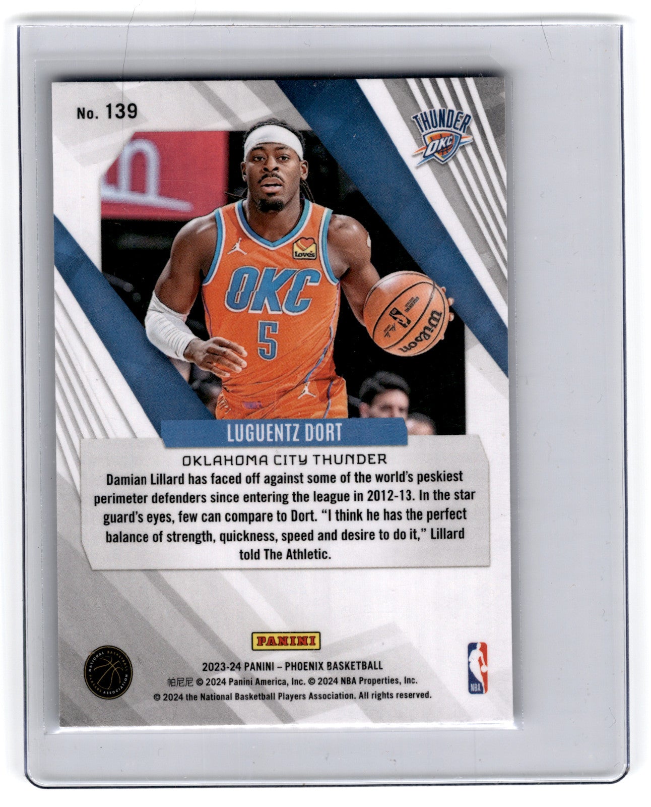 2023 Panini Phoenix Luguentz Dort [Blue Ice] #139 **Free Shipping @ $10+**