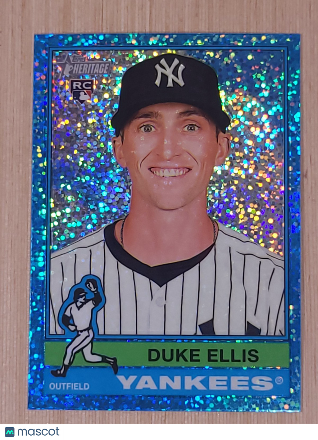 2025 Topps Heritage - Duke Ellis #266 Light Blue Sparkle Chrome