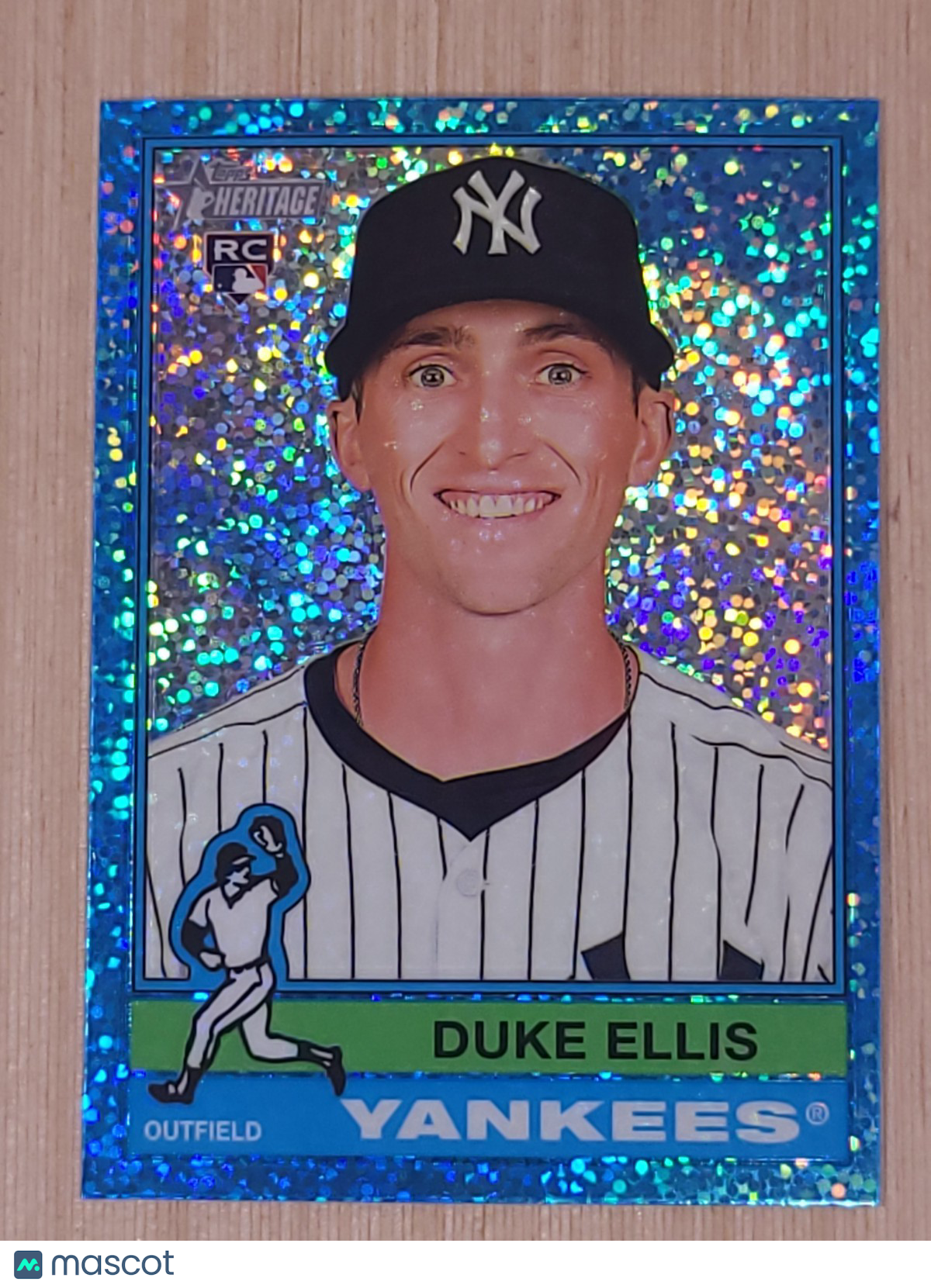 2025 Topps Heritage - Duke Ellis #266 Light Blue Sparkle Chrome